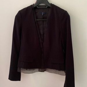 GAP structured blazer w tulle detail size 6